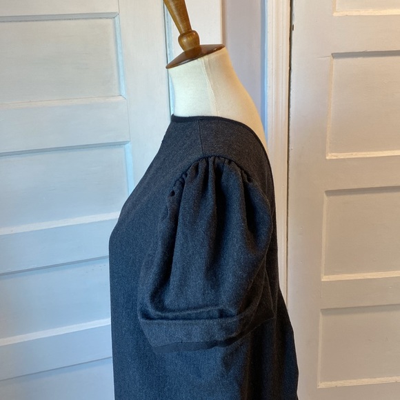 Les Filles d'Ailleurs Puff Sleeve Wool Dress, Size XL - Picture 11 of 15